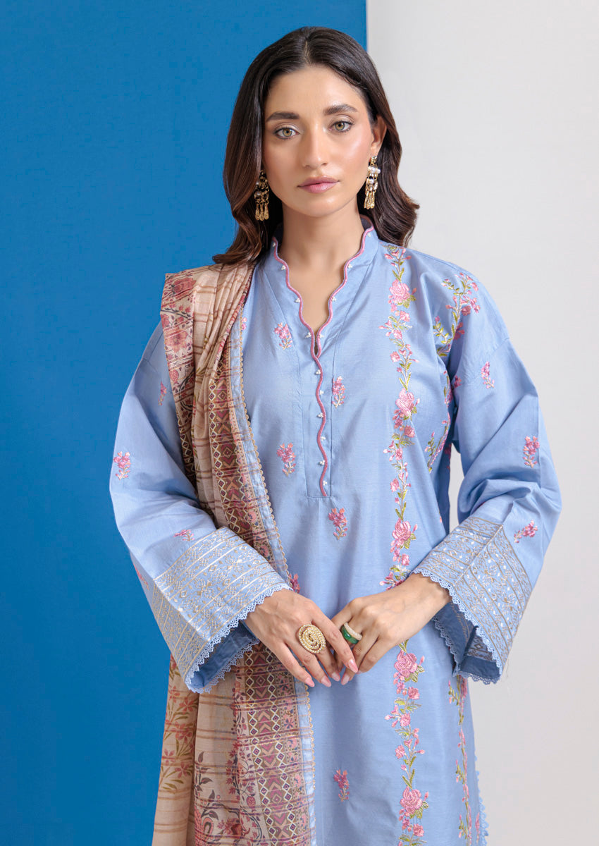 Lavender-Cotton Silk-3 Piece (WPS25SE3021)