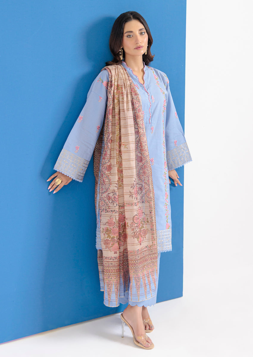 Lavender-Cotton Silk-3 Piece (WPS25SE3021)