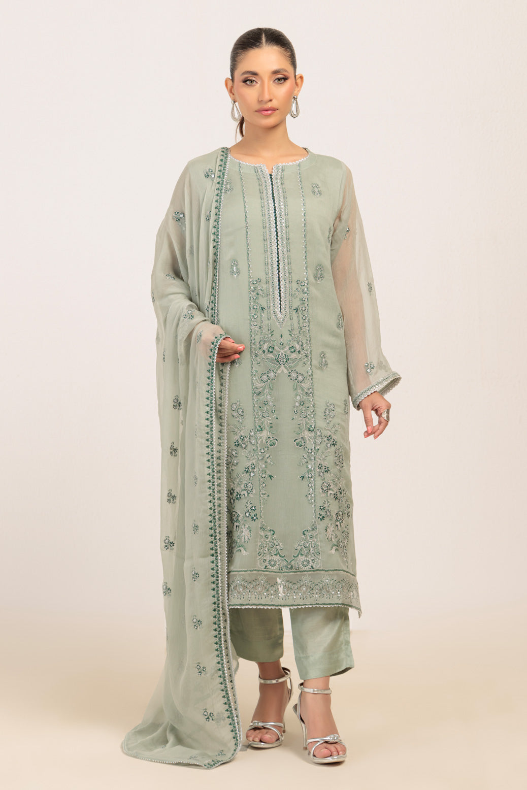 L-GREEN-CHIFFON-3 PIECE (BPS5243P30)