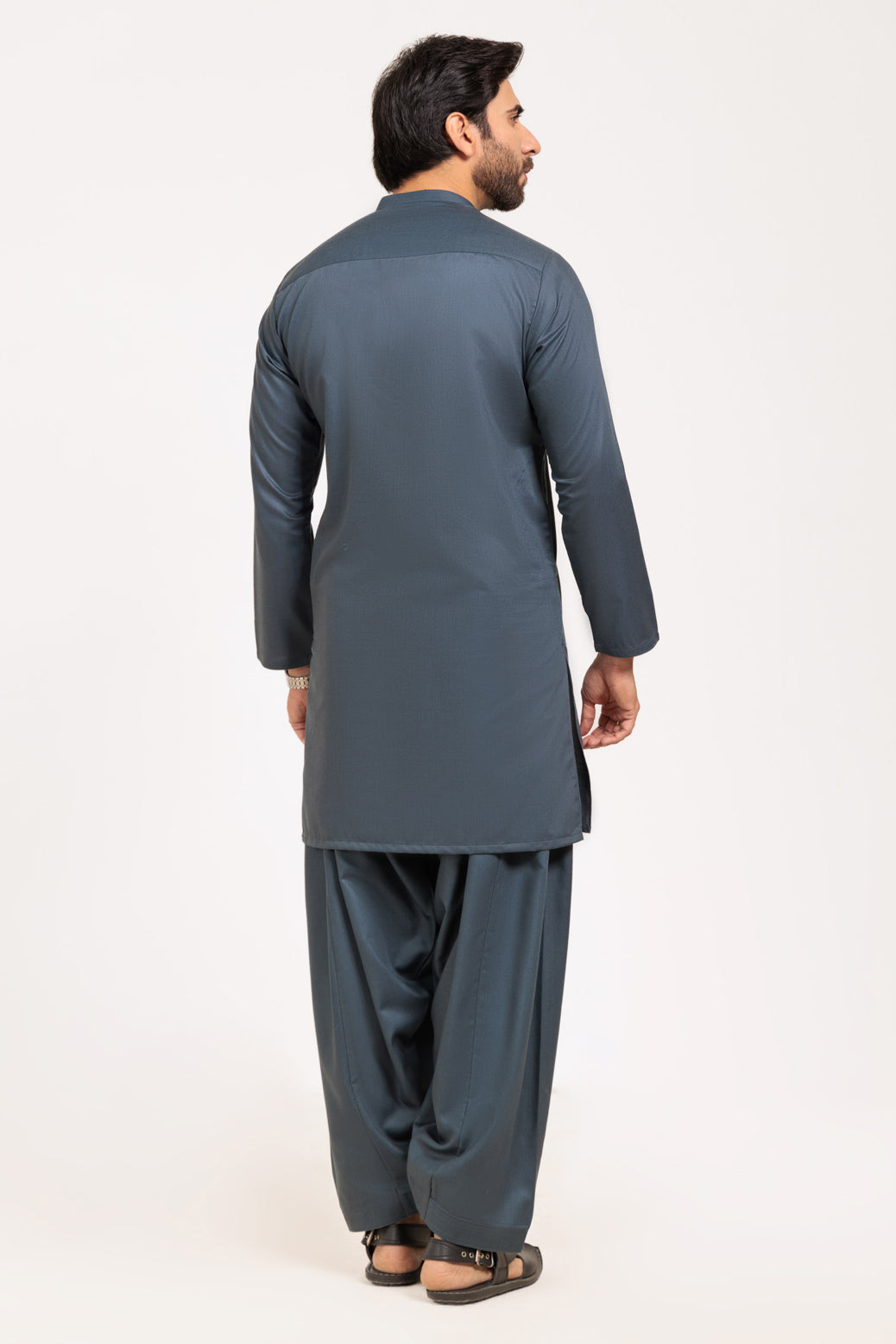 S-GREEN-BLENDED-KURTA TROUSER - (KSW24-029)