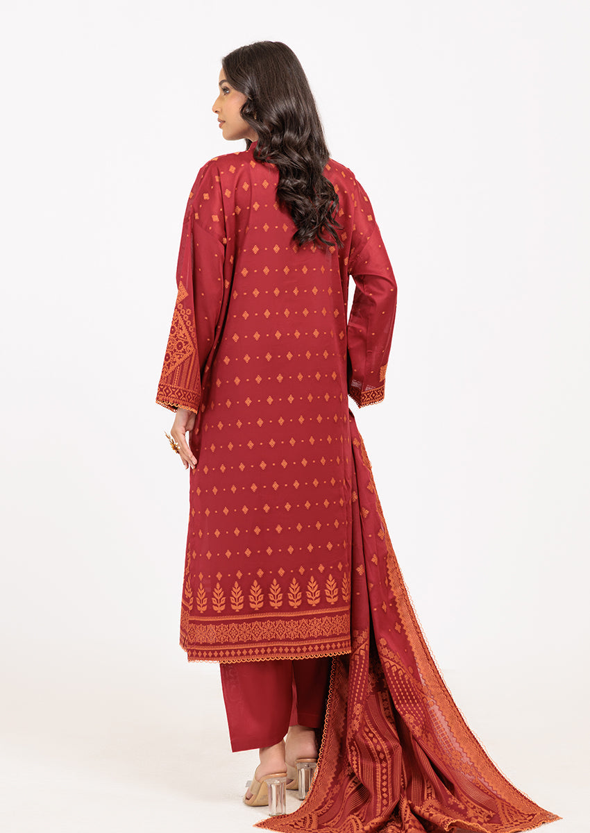 Red-Jacquard - 3 Piece (W25JD3124)