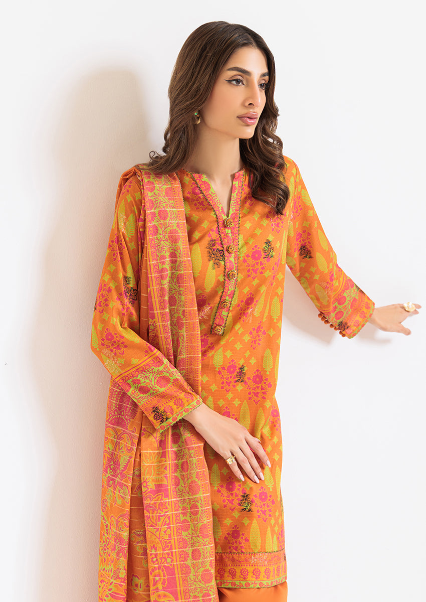 Orange-Jacquard-3 Piece (WP3PPSS25ZA4)