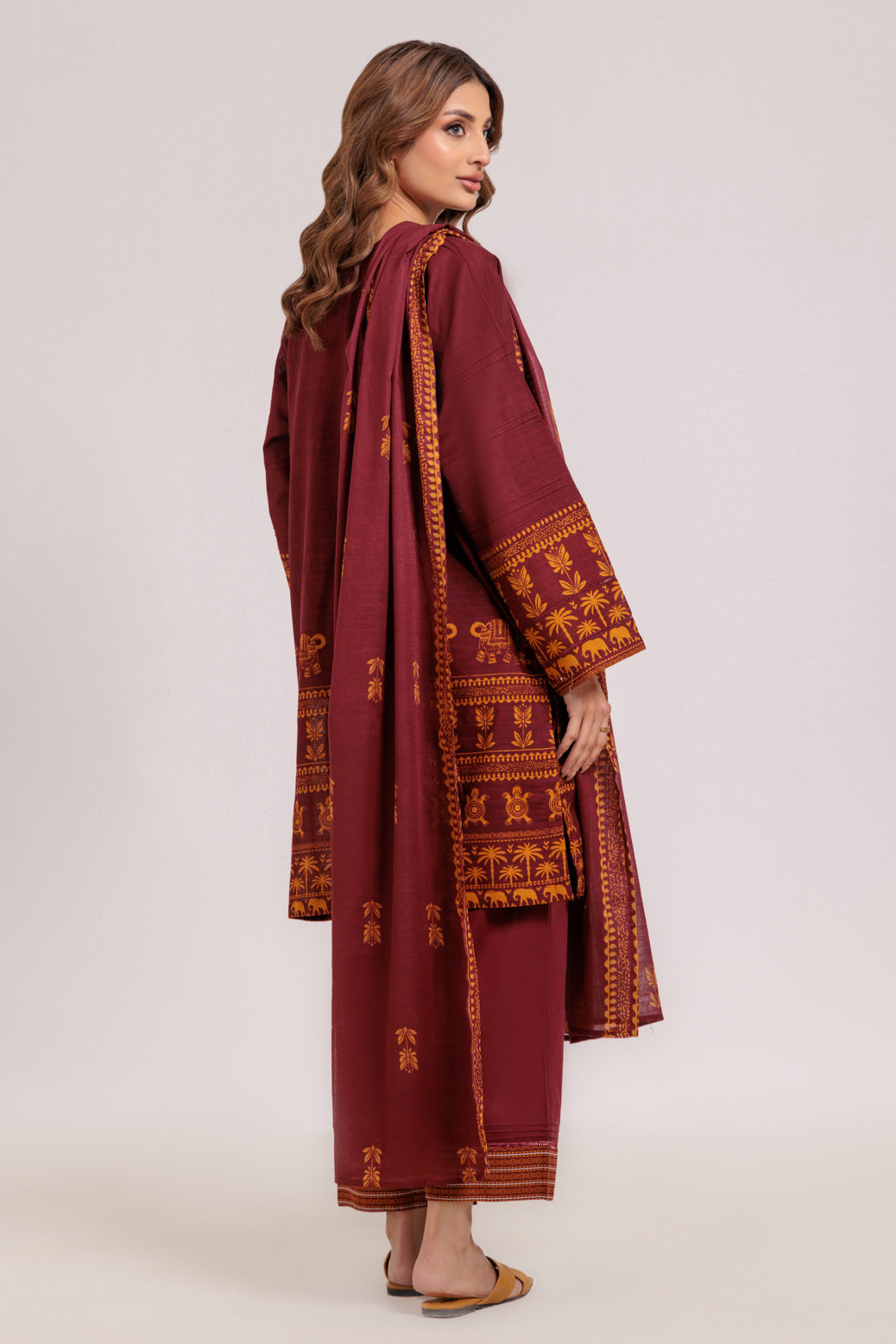 MAROON-CAMBRIC-3 PIECE (WS7243P14)