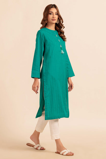 TEAL-JACQUARD-1 PIECE (PWS1241P06)