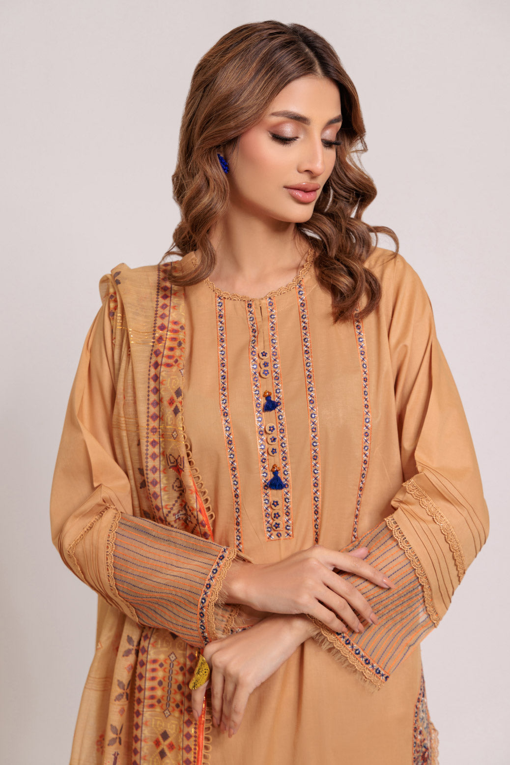 L-BROWN-CAMBRIC-3 PIECE (PWS2243P13)