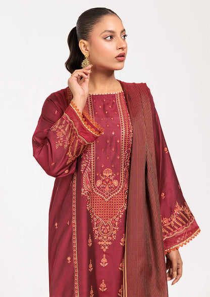 MAROON-SILK-3 PIECE (PWS6243P07)