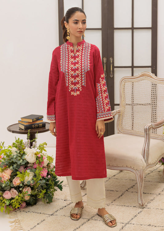 Red-Jacquard-1 Piece (W25SE1013)