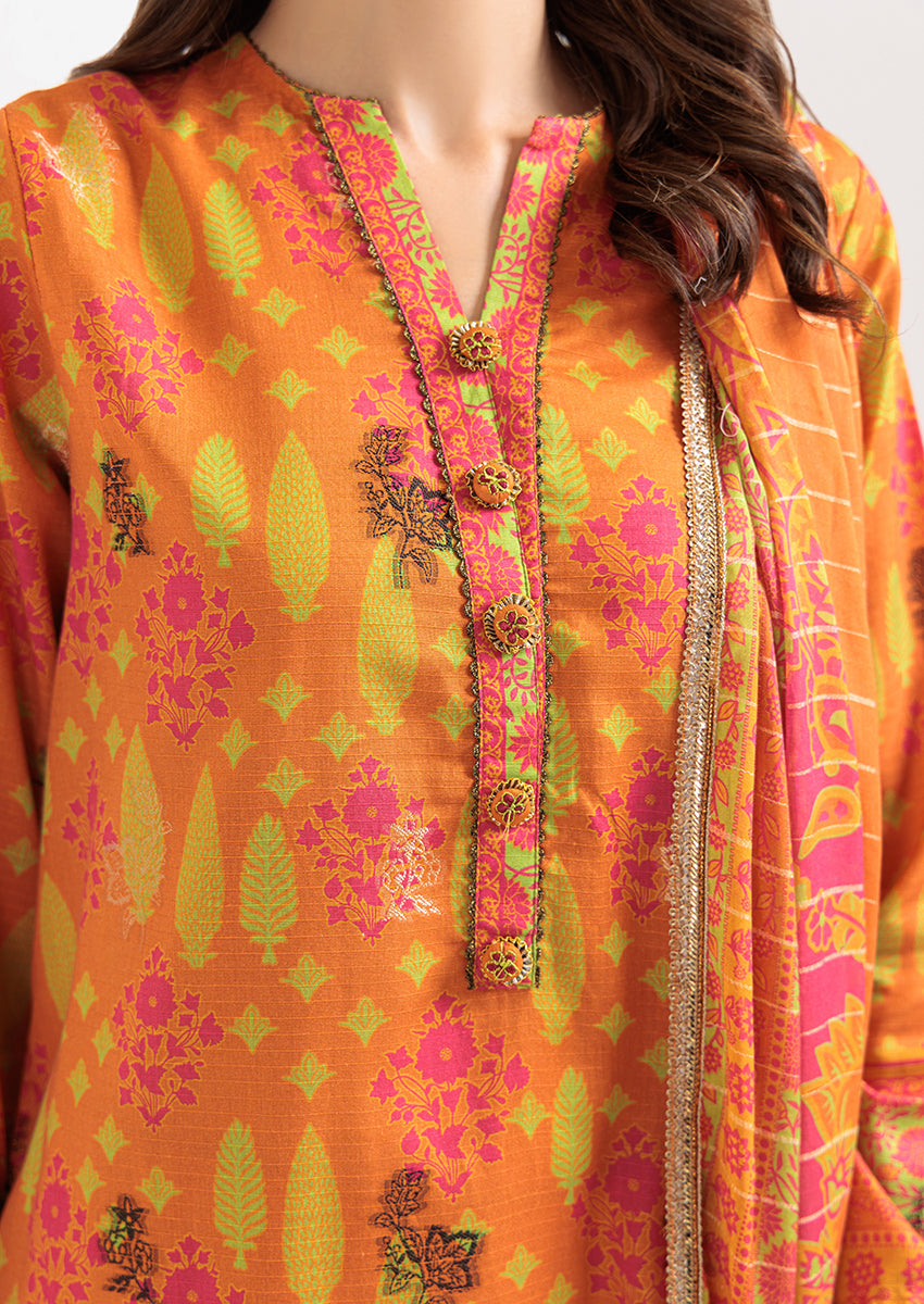 Orange-Jacquard-3 Piece (WP3PPSS25ZA4)
