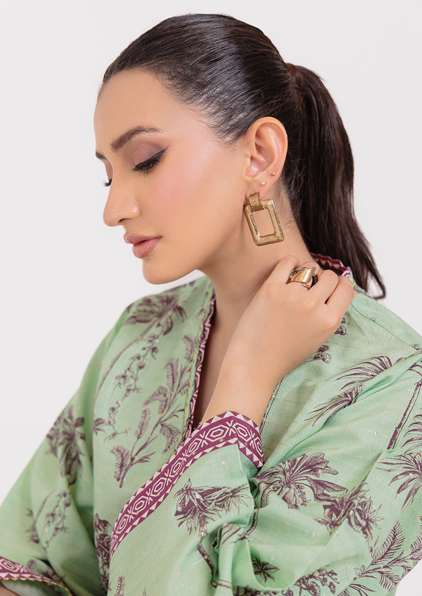 L-Green-Lurex-2 Piece (WPS25P2P051)