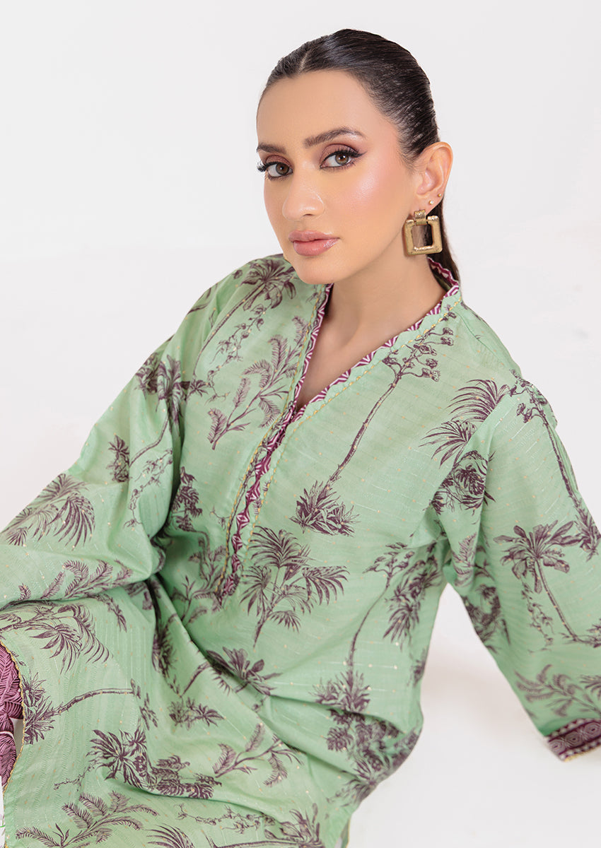 L-Green-Lurex-2 Piece (WPS25P2P051)