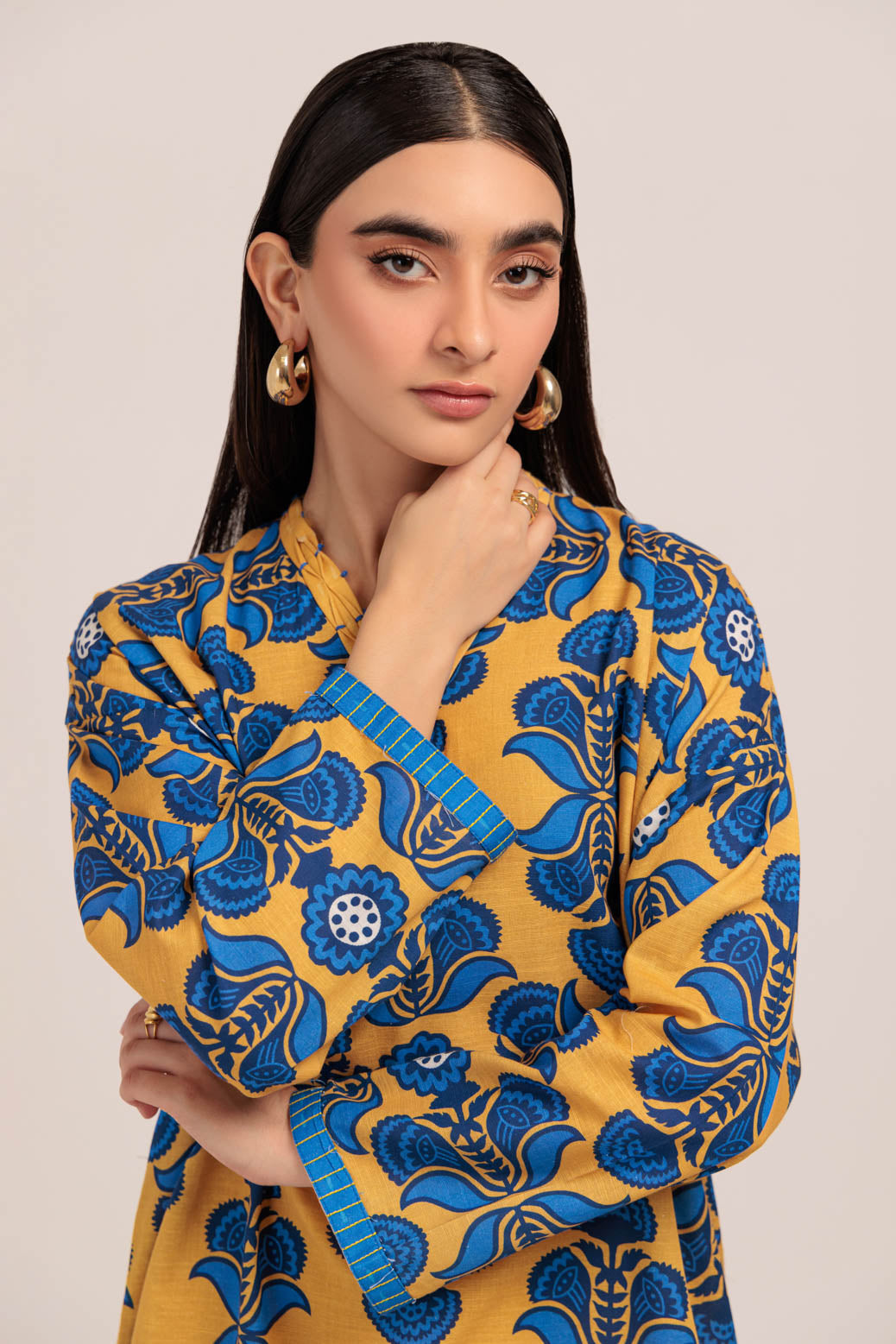 YELLOW-KHADDAR-2 PIECE (WS2242P04)