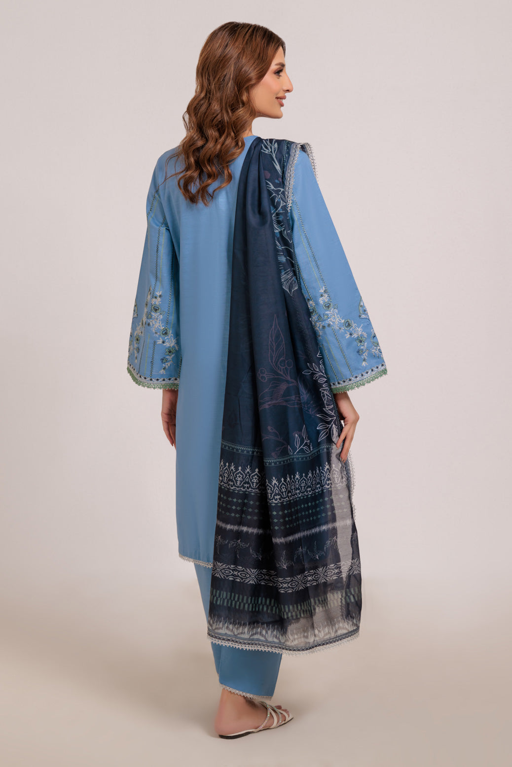 BLUE-KHADDAR-3 PIECE (WS2243P39)