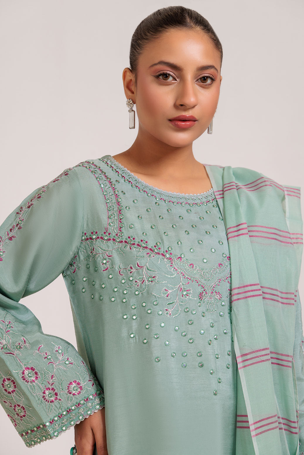 S-GREEN-SILK-3 PIECE (WS5243P07)