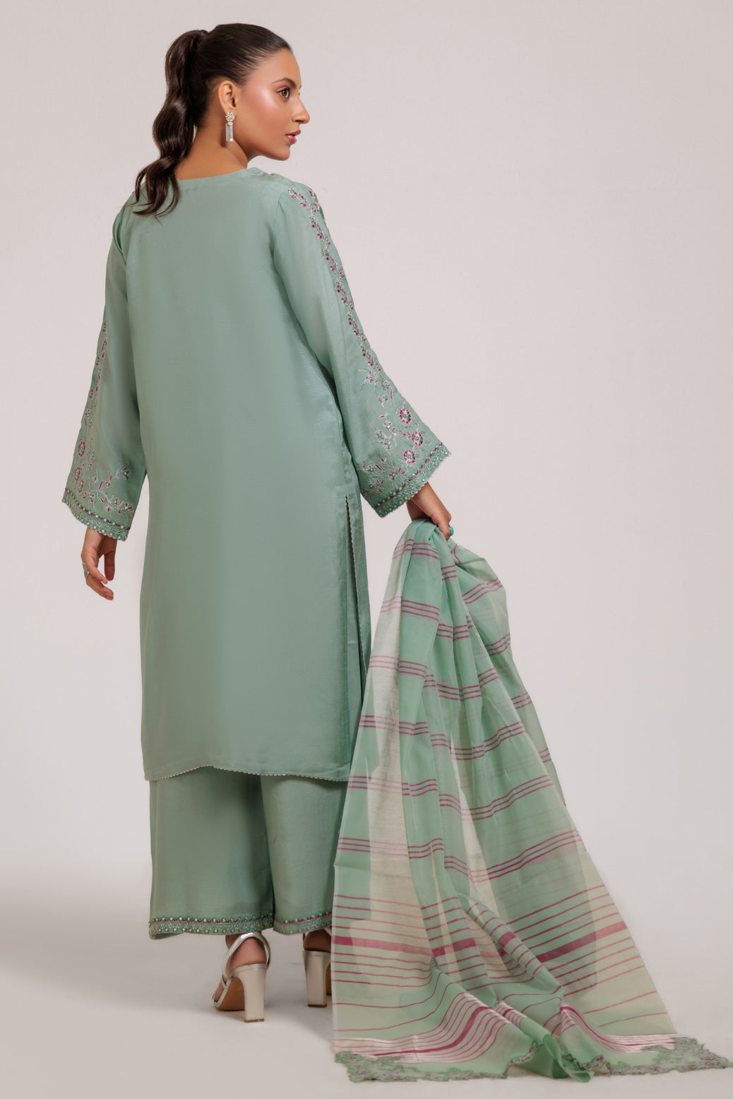 S-GREEN-SILK-3 PIECE (WS5243P07)