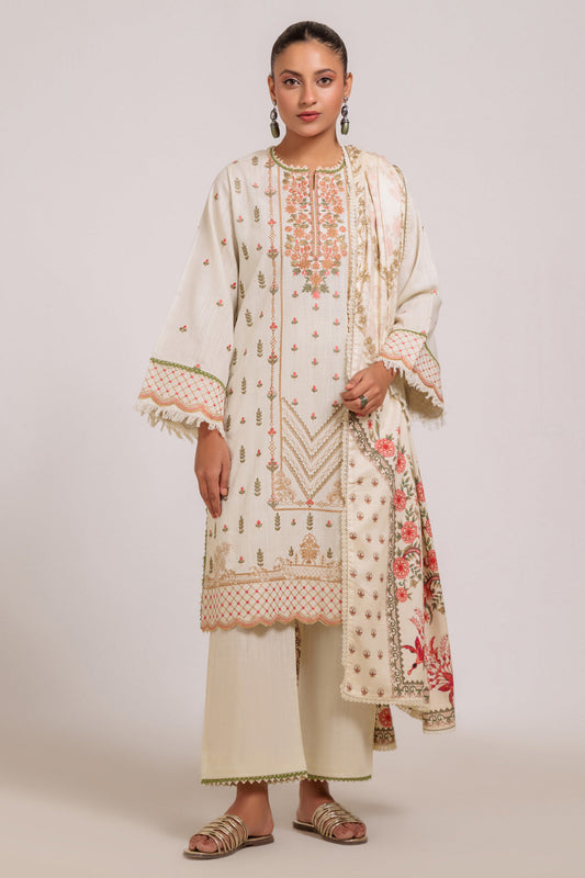 CREAM-CROSS HATCH-3 PIECE (WS6243P106)