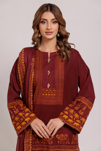 MAROON-CAMBRIC-3 PIECE (WS7243P14)